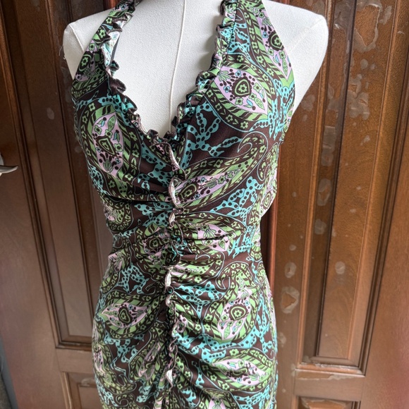 BCBG Halter Midi Dress - Picture 2 of 4